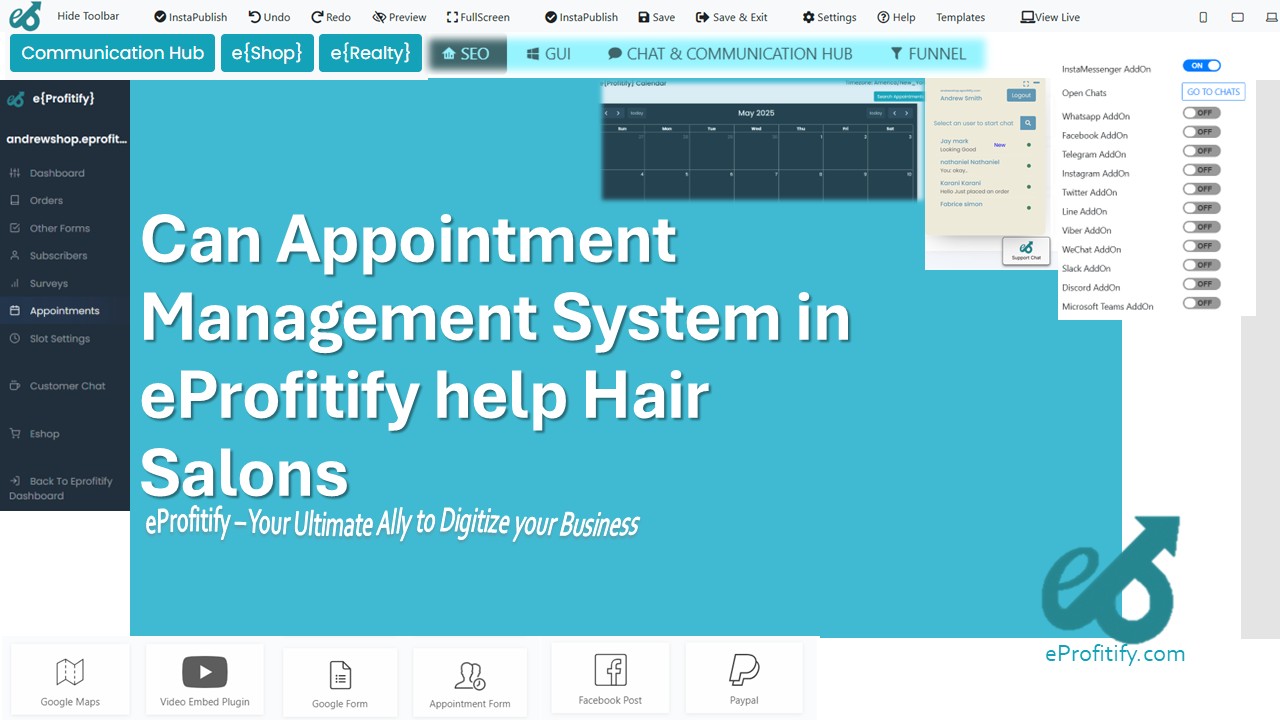 Can Appointment Management System in eProfitify help Hair Salons